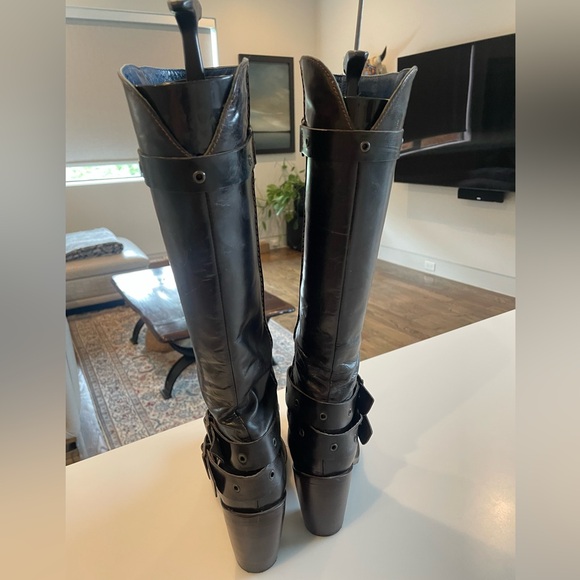 Navyboot High Heel Long Leather Boot - Picture 5 of 5